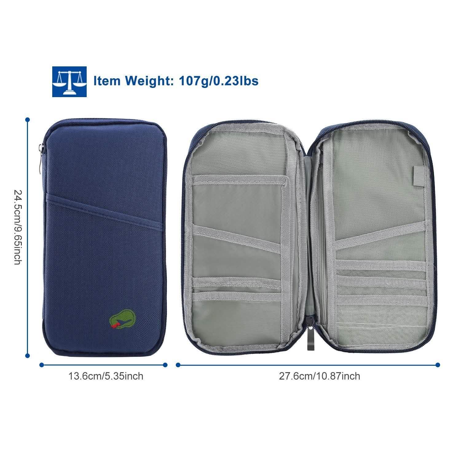 12 Pocket Travel Passport Wallet DailySale