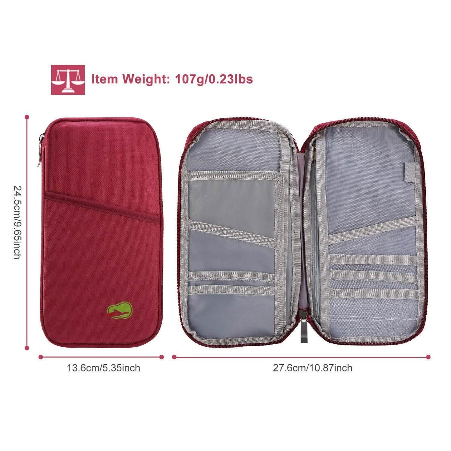 12 Pocket Travel Passport Wallet DailySale