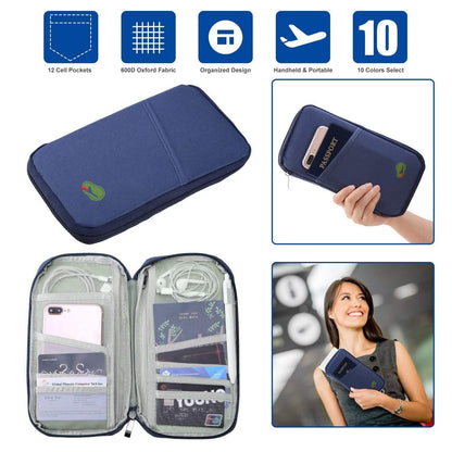 12 Pocket Travel Passport Wallet DailySale