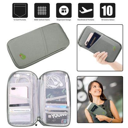 12 Pocket Travel Passport Wallet DailySale