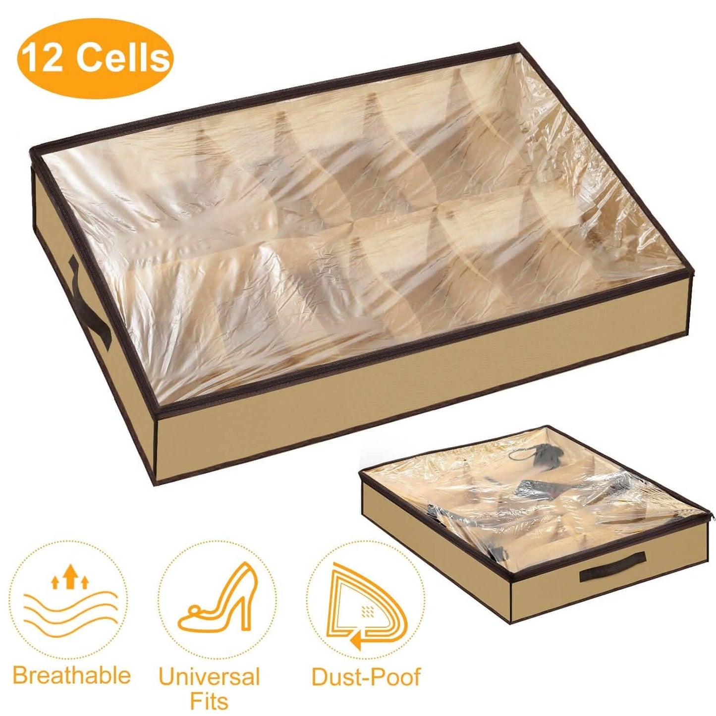 12 Cells Under the Bed Shoes Organizer DailySale
