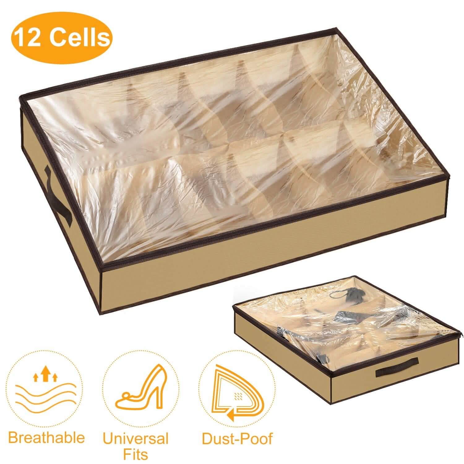 12 Cells Under the Bed Shoes Organizer DailySale