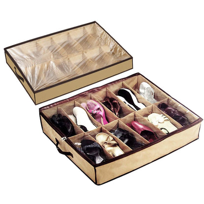 12 Cells Under the Bed Shoes Organizer DailySale