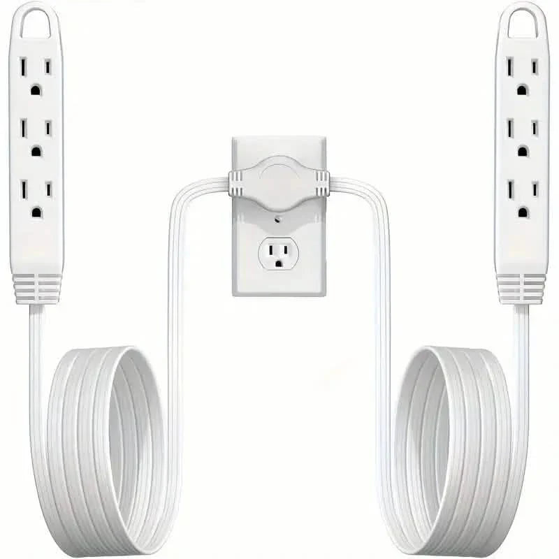 12-Foot Long Extension Cord Power Strip with 6 Feet on Each Side 13A 125V 1625W DailySale