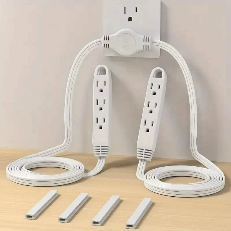 12-Foot Long Extension Cord Power Strip with 6 Feet on Each Side 13A 125V 1625W DailySale