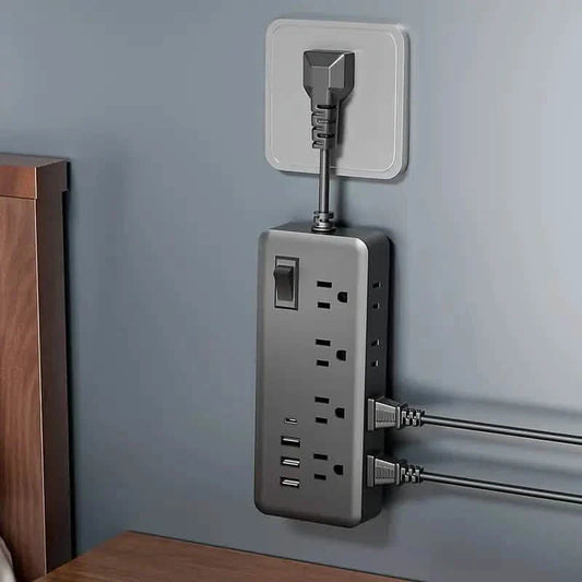 12-in-1 Power Socket with 8 AC sockets, 3 USB ports and 1 Type-C Interface DailySale