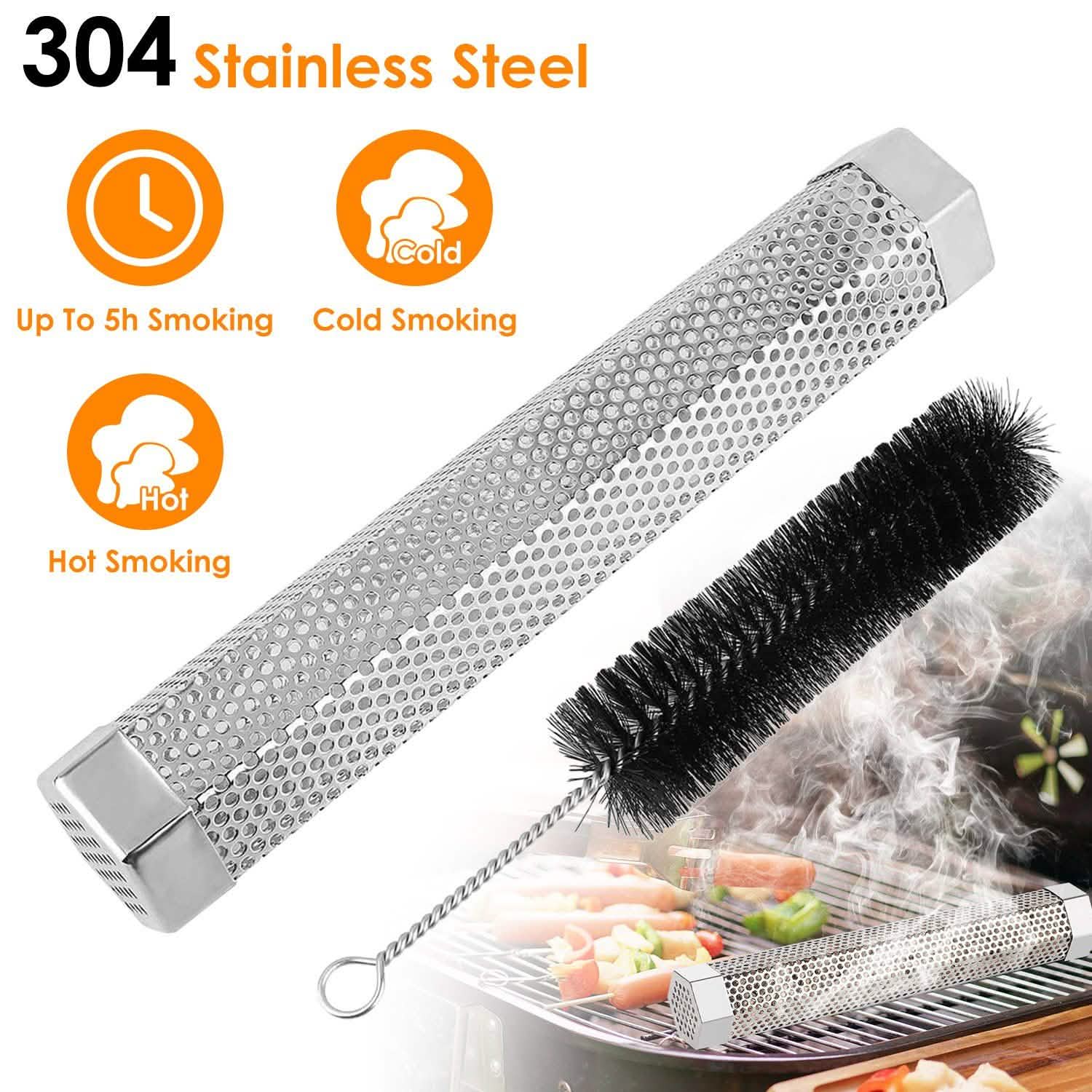 12-Inch Stainless Steel BBQ Grill Smoker Tube DailySale