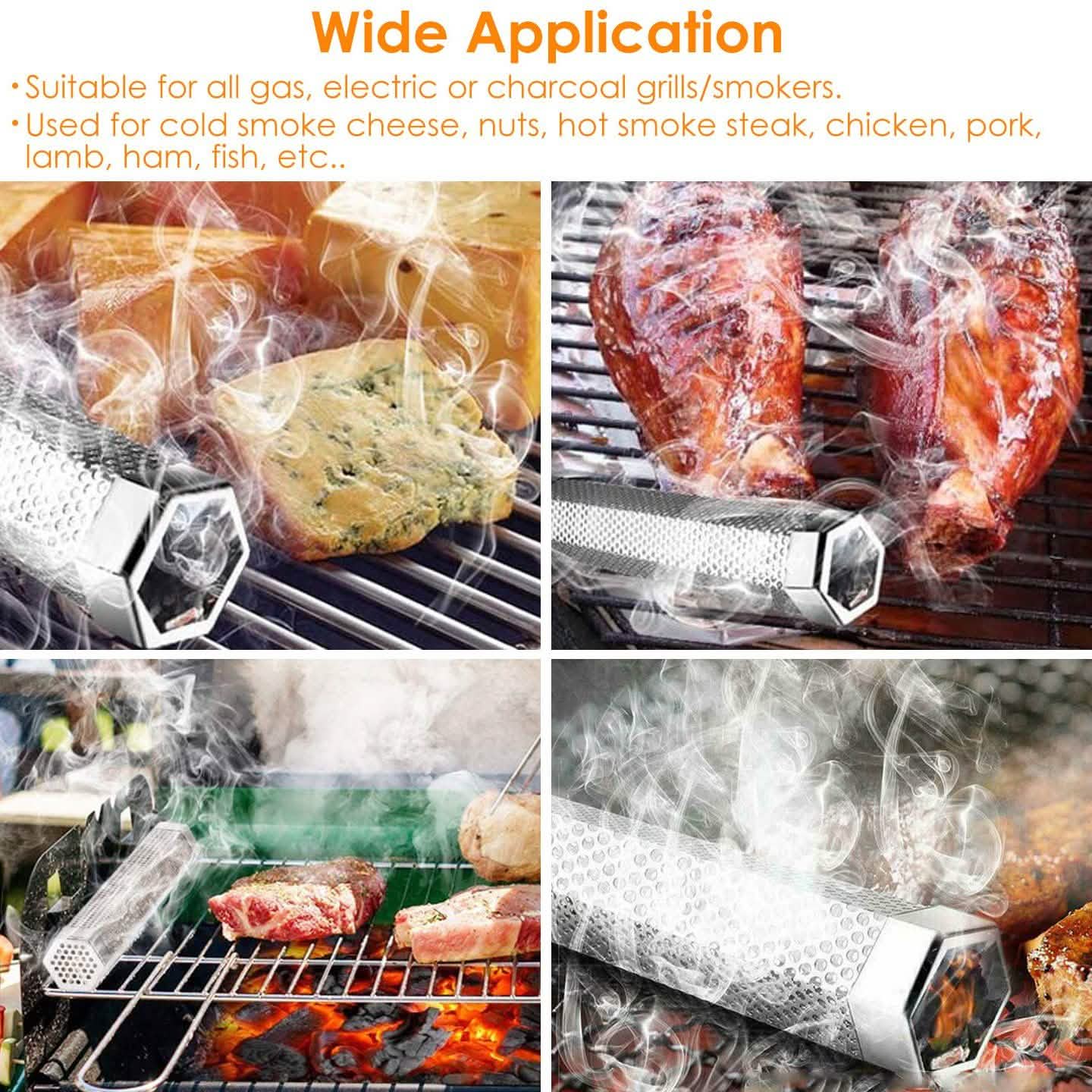 12-Inch Stainless Steel BBQ Grill Smoker Tube DailySale