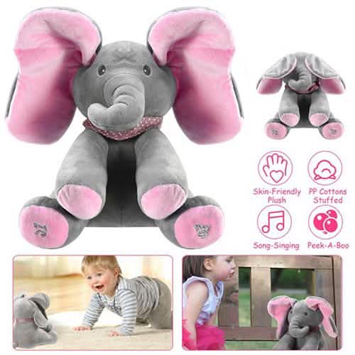 12-Inch Stuffed Plush Elephant Doll DailySale