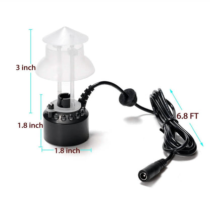 12 LED Mist Water Fountain Machine Atomizer Air Humidifier DailySale