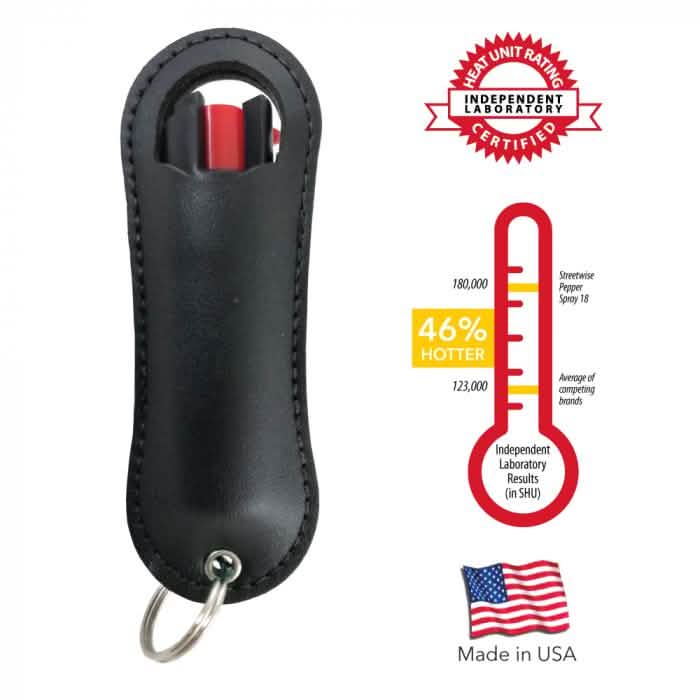 1/2 Oz Halo with Holster Black Pepper Spray DailySale