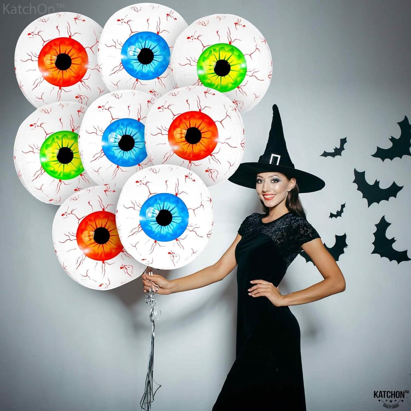 12-Pack: 22 Inch Halloween Eyeball Balloons DailySale