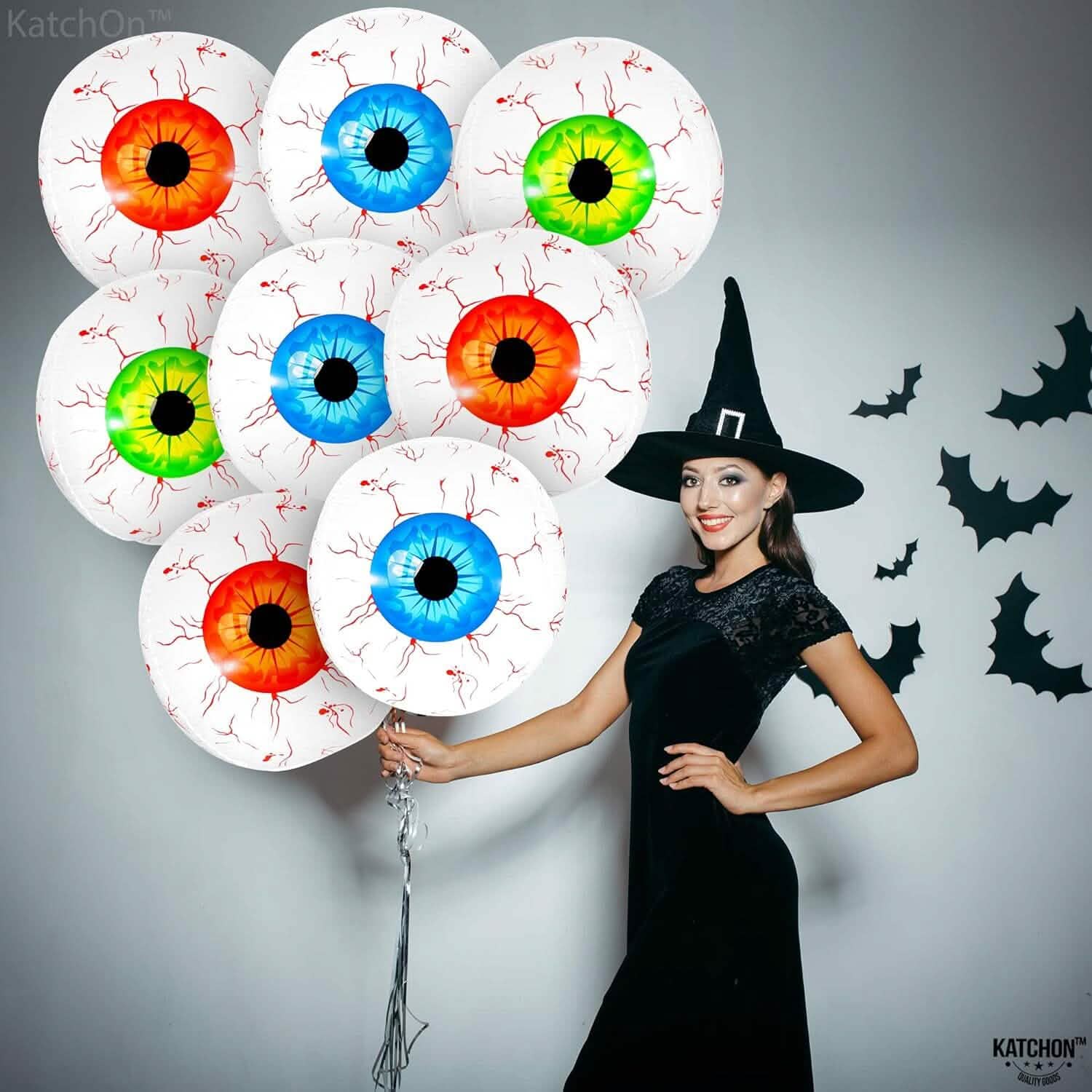 12-Pack: 22 Inch Halloween Eyeball Balloons DailySale