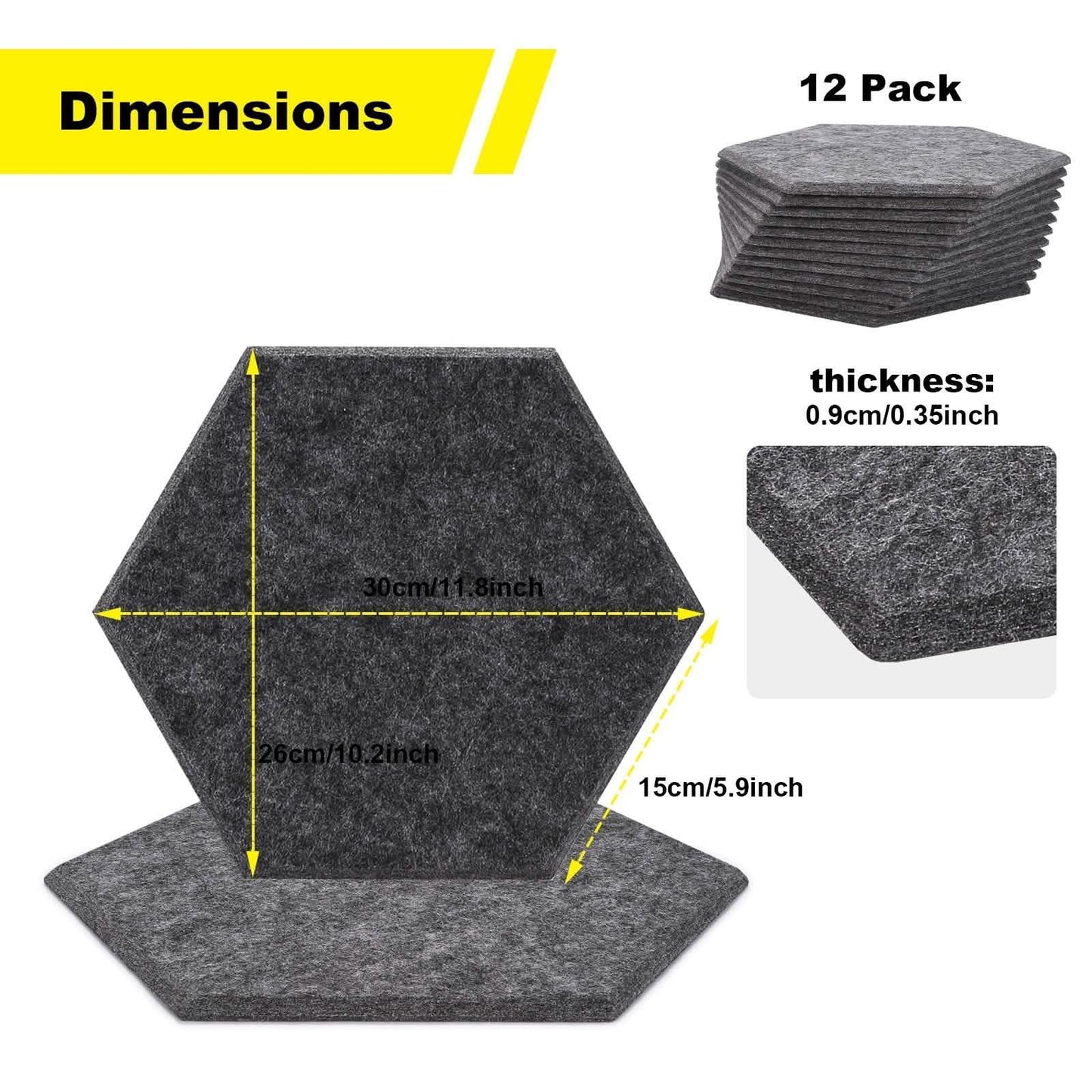 12-Pack: AGPTEK Acoustic Absorption Panels DailySale