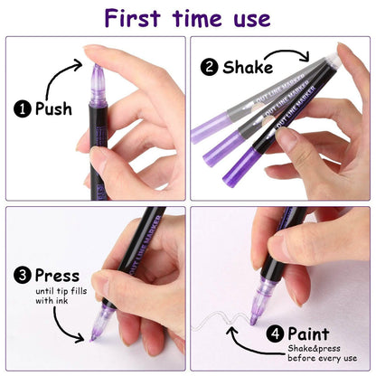 12-Pack: AGPtEK Double Line Outline Pen DailySale