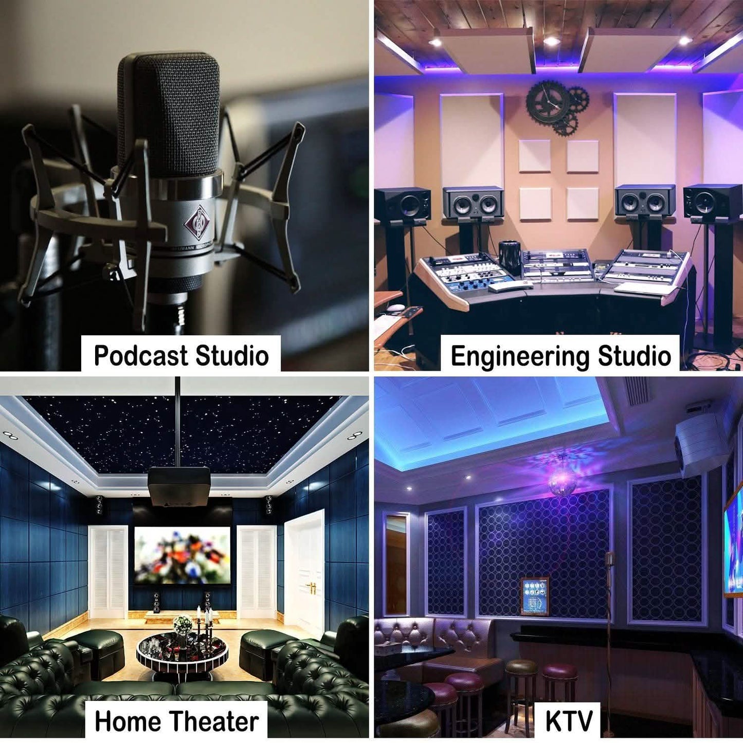 12-Pack: AGPtEK Soundproof Foams Acoustic Sound Panels DailySale