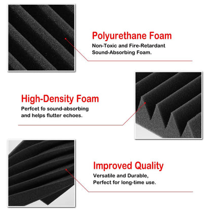 12-Pack: AGPtEK Soundproof Foams Acoustic Sound Panels DailySale