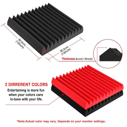 12-Pack: AGPtEK Soundproof Foams Acoustic Sound Panels DailySale
