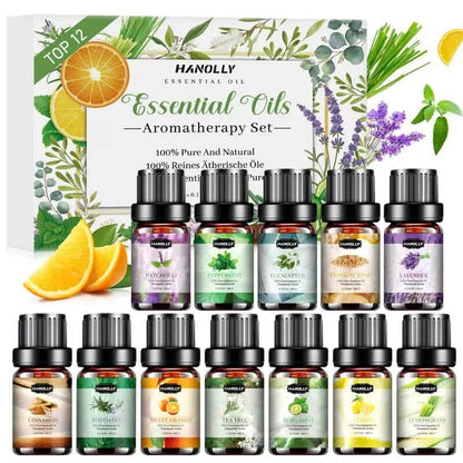 12-Pack: Aromatherapy Essential Oil Kit for Diffuser DailySale