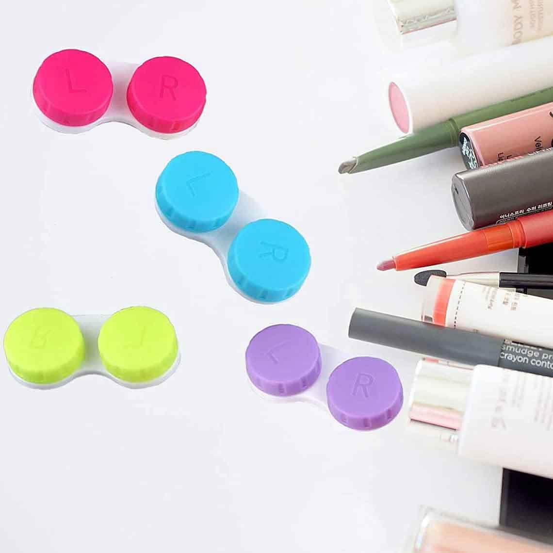 12-Pack: Colourful Contact Lens Case Box Holder DailySale
