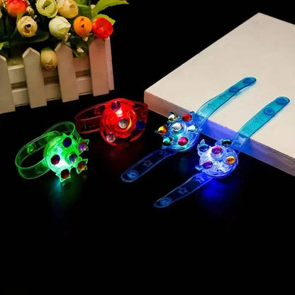 12-Pack: LED Cartoon Spinning Fidget Wristband DailySale
