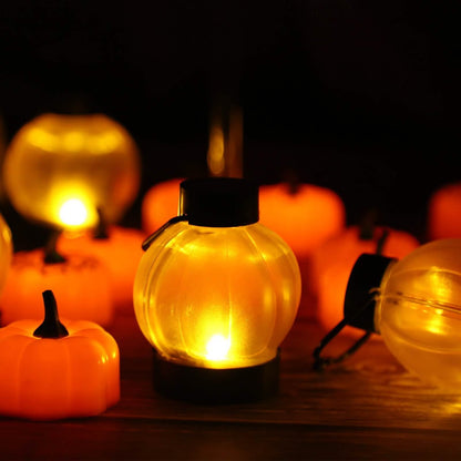 12-Pack: LED Pumpkin Tealights Smokeless Candles DailySale