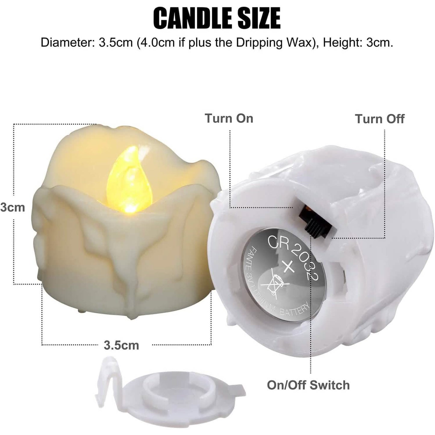 12-Pack: LED Timer Candle Decoration DailySale