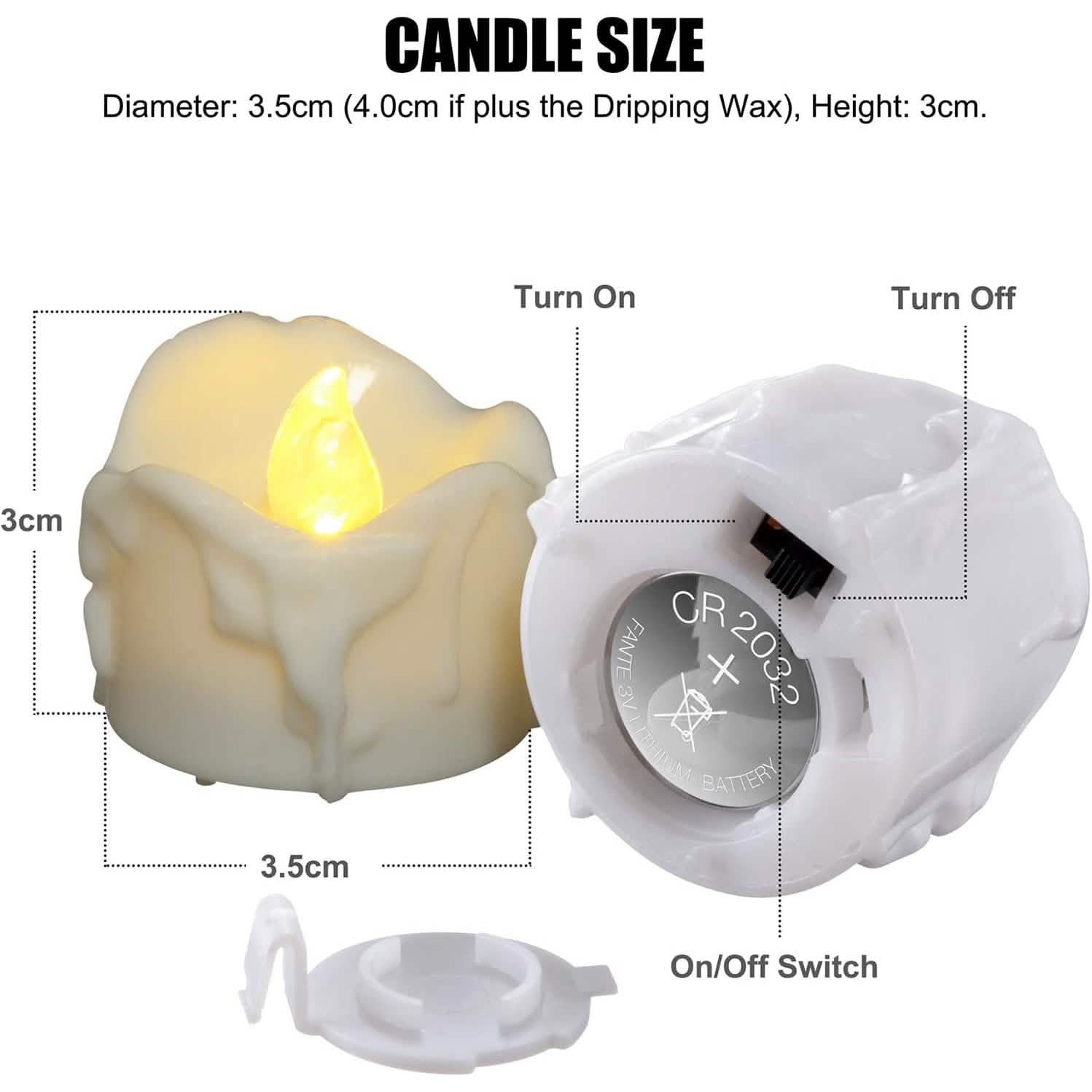 12-Pack: LED Timer Candle Decoration DailySale