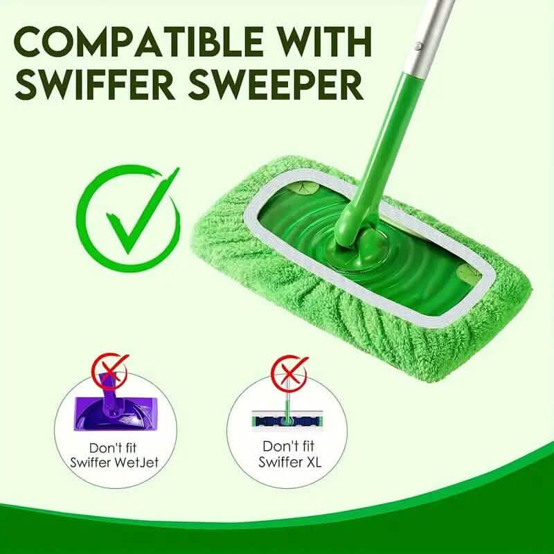 12-Pack: Reusable Mop Pads Refill Compatible with Sweeper Mop DailySale