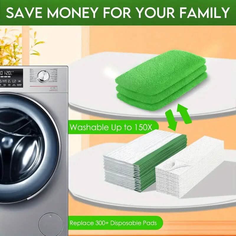 12-Pack: Reusable Mop Pads Refill Compatible with Sweeper Mop DailySale