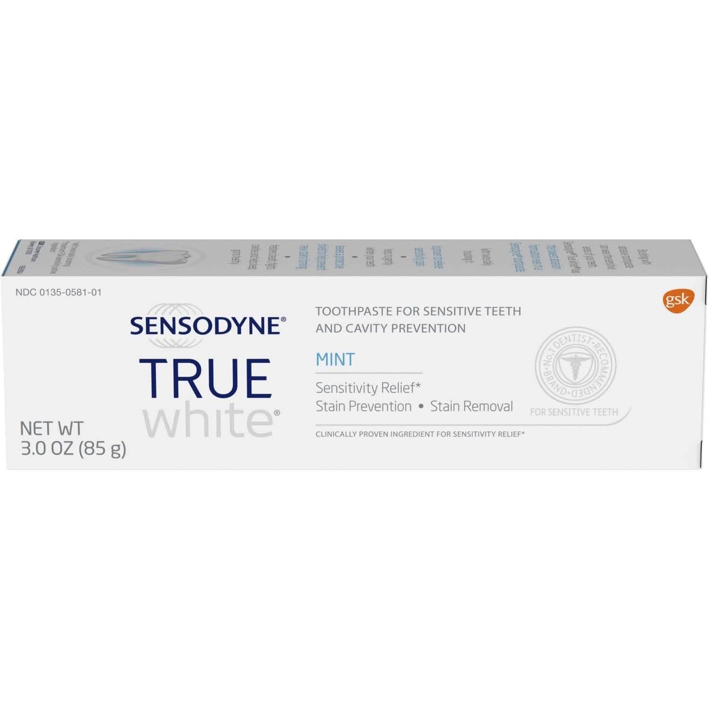 12-Pack: Sensodyne True White Mint Sensitivity Toothpaste 3oz DailySale