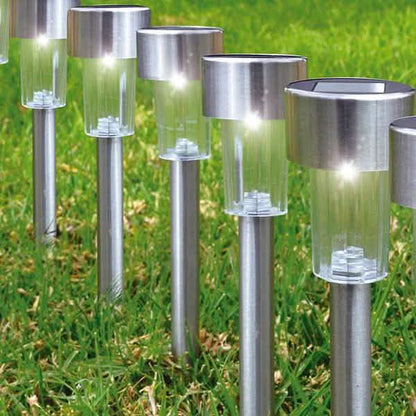 12-Pack: Solar LED Garden Pathway Stake Lights DailySale