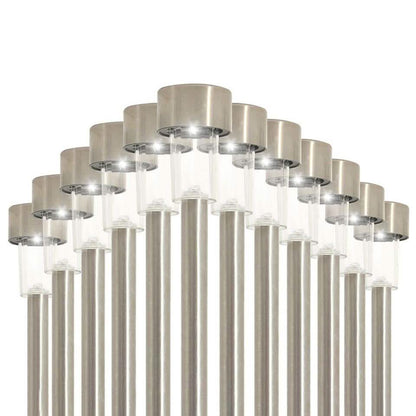 12-Pack: Solar LED Garden Pathway Stake Lights DailySale