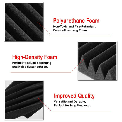12-Pack: Sound Proof Padding Acoustic Foam Panels DailySale