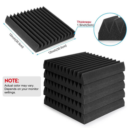 12-Pack: Sound Proof Padding Soundproof Foams DailySale
