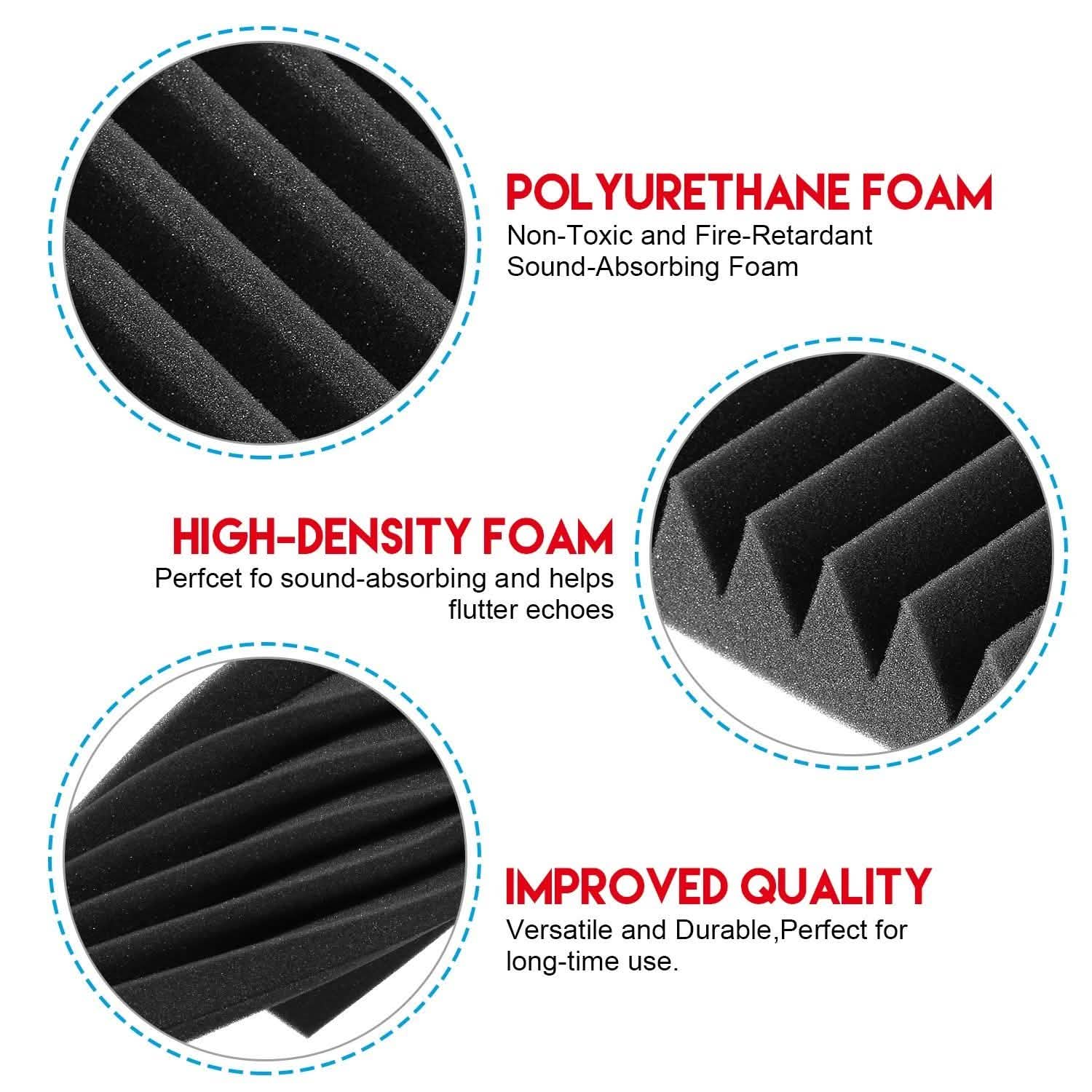 12-Pack: Sound Proof Padding Soundproof Foams DailySale