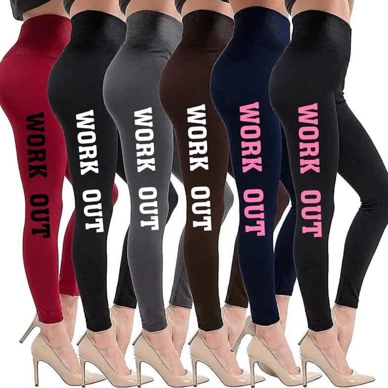 12-Pack: Super Soft Thick Fleece Lined Work Out Leggings DailySale