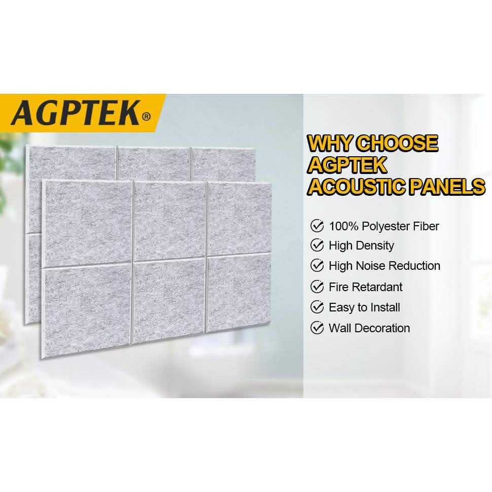 12-Packs: AGPtEK Acoustic Absorption Noise Cancellation Panels DailySale