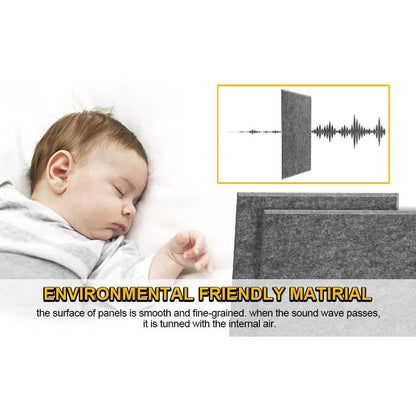 12-Packs: AGPtEK Acoustic Absorption Noise Cancellation Panels DailySale