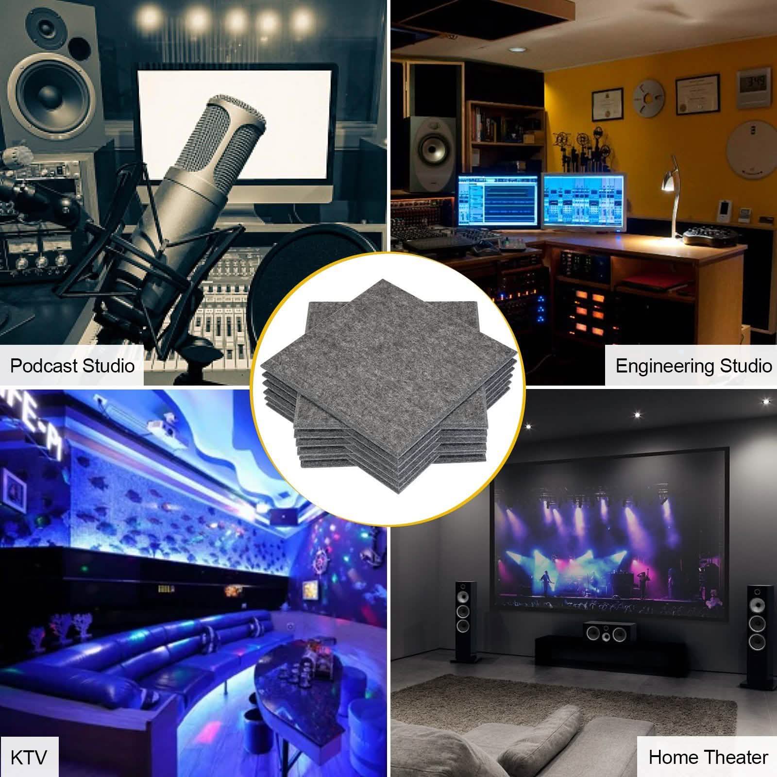 12-Packs: AGPtEK Acoustic Absorption Noise Cancellation Panels DailySale