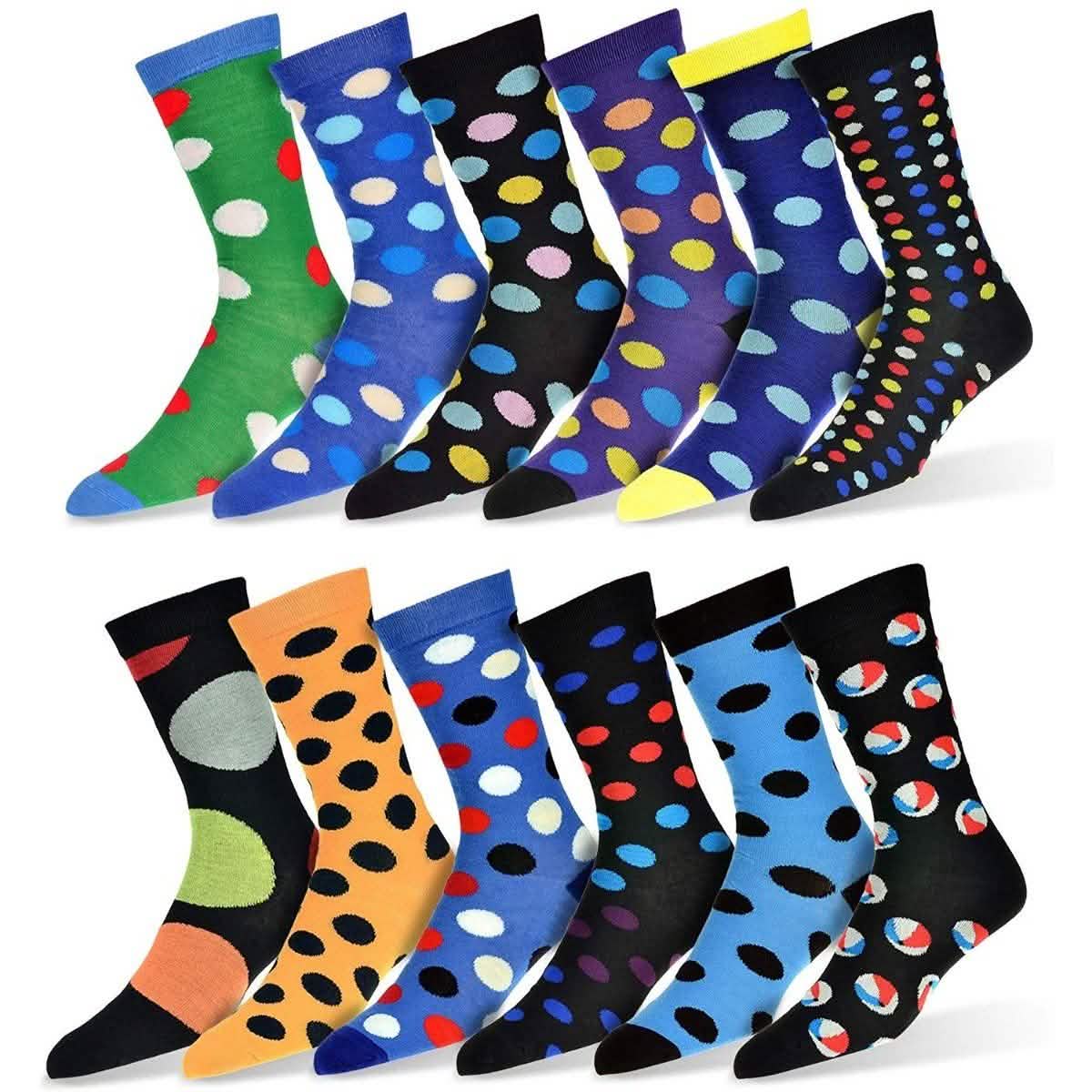 12-Pair: Robert Shweitzer Colorful Dress Socks for Men DailySale