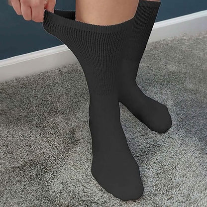 12-Pairs: Cotton Non-Binding Diabetic and Circulatory Crew Socks DailySale