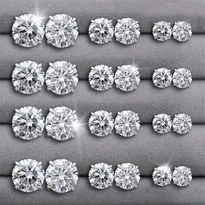 12-Pairs: Crystal Zircon Earrings Set DailySale