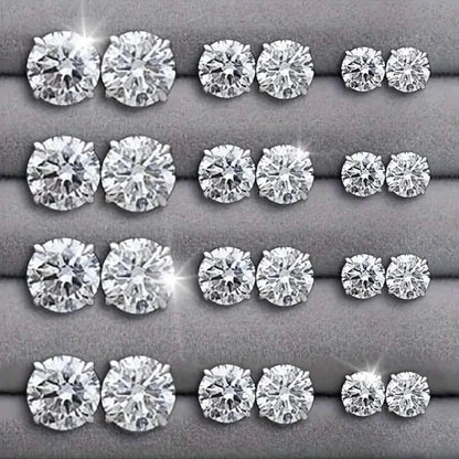 12-Pairs: Fashion Stainless Steel Stud Earrings DailySale