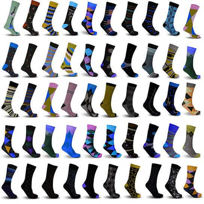 12-Pairs: Men's James Fiallo Premium Quality Dress Socks DailySale