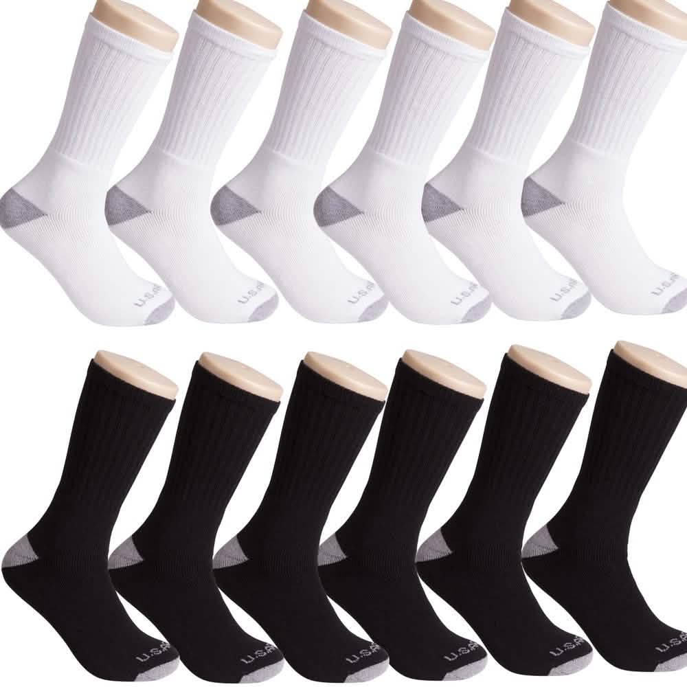 12-Pairs: U.S. ARMY Tri-Blend Socks DailySale
