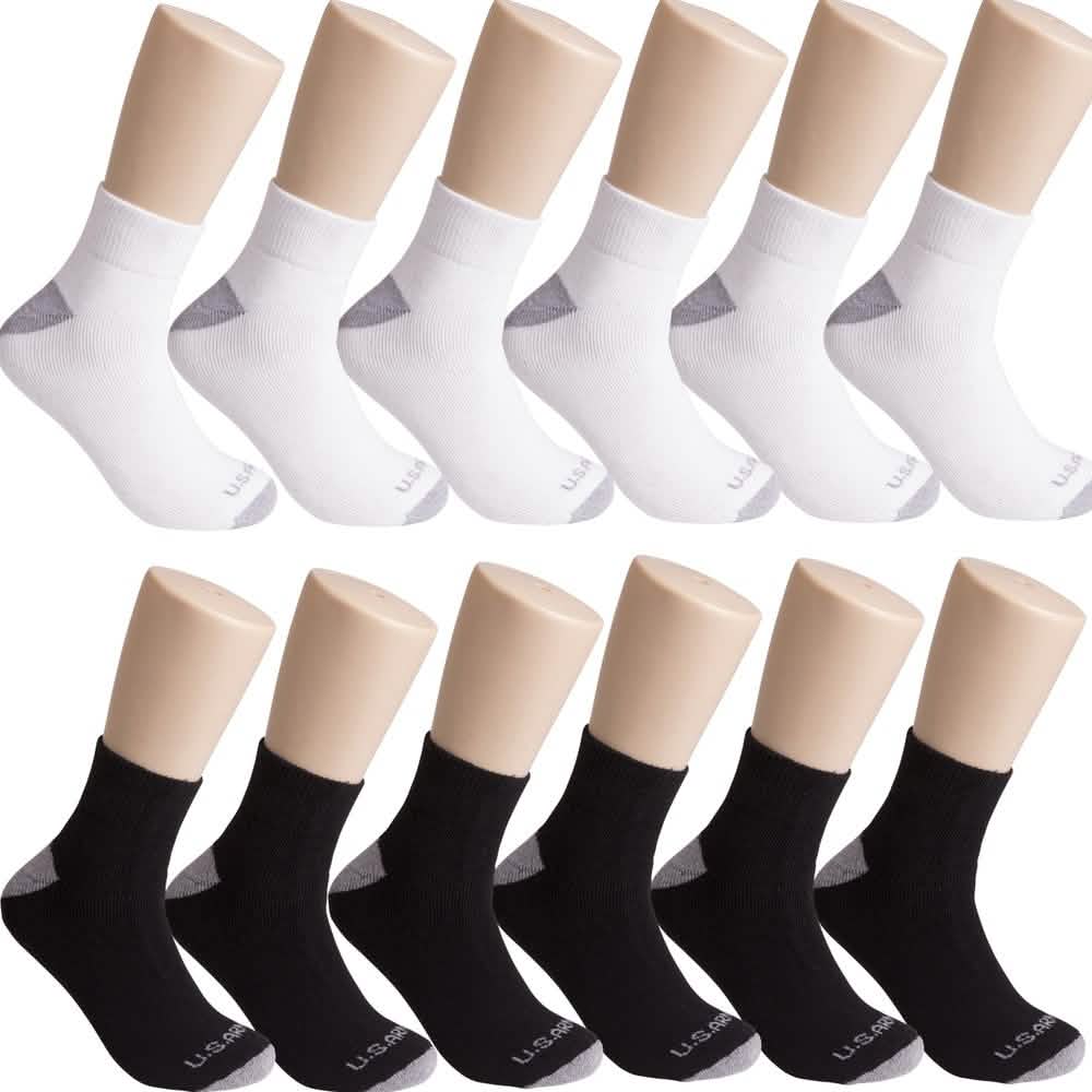 12-Pairs: U.S. ARMY Tri-Blend Socks DailySale