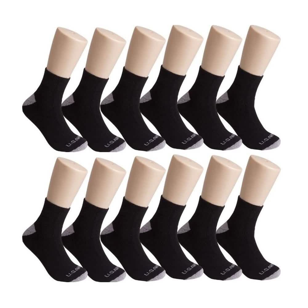 12-Pairs: U.S. ARMY Tri-Blend Socks DailySale