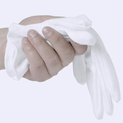 12-Pairs: White Cotton Gloves DailySale