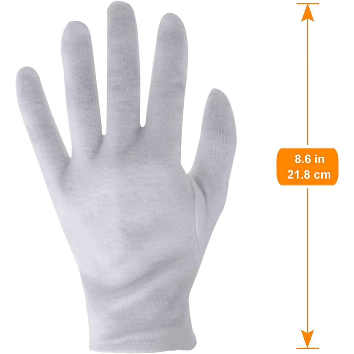 12-Pairs: White Cotton Gloves DailySale